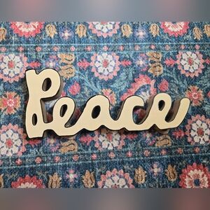Cream Peace Wall Decor
